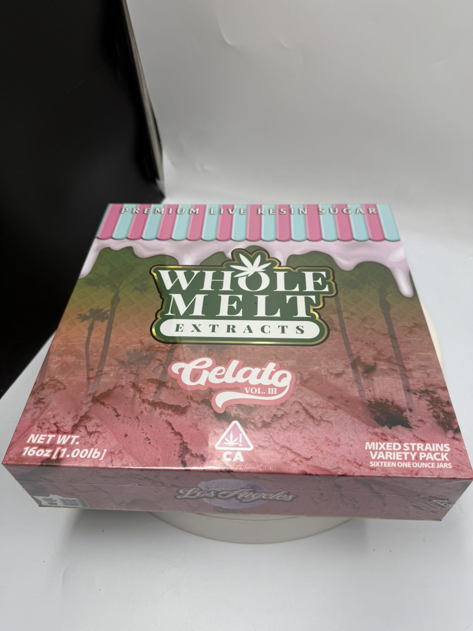 WHOLE MELT EXTRACT THCa concentrate — texture shown in close detail