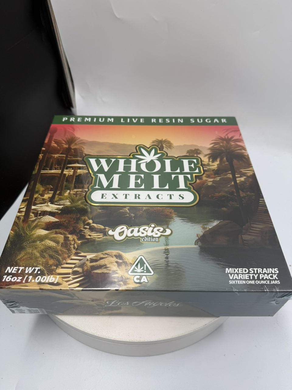 WHOLE MELT EXTRACT THCa concentrate — jar and label from a second angle