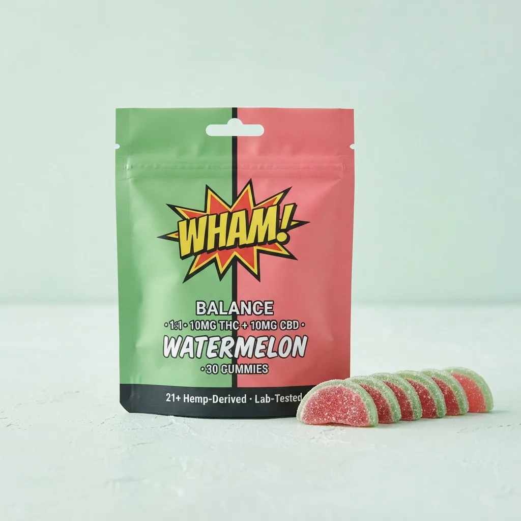 NexaDistro Balance — 1:1 THC:CBD Gummies (10mg + 10mg)