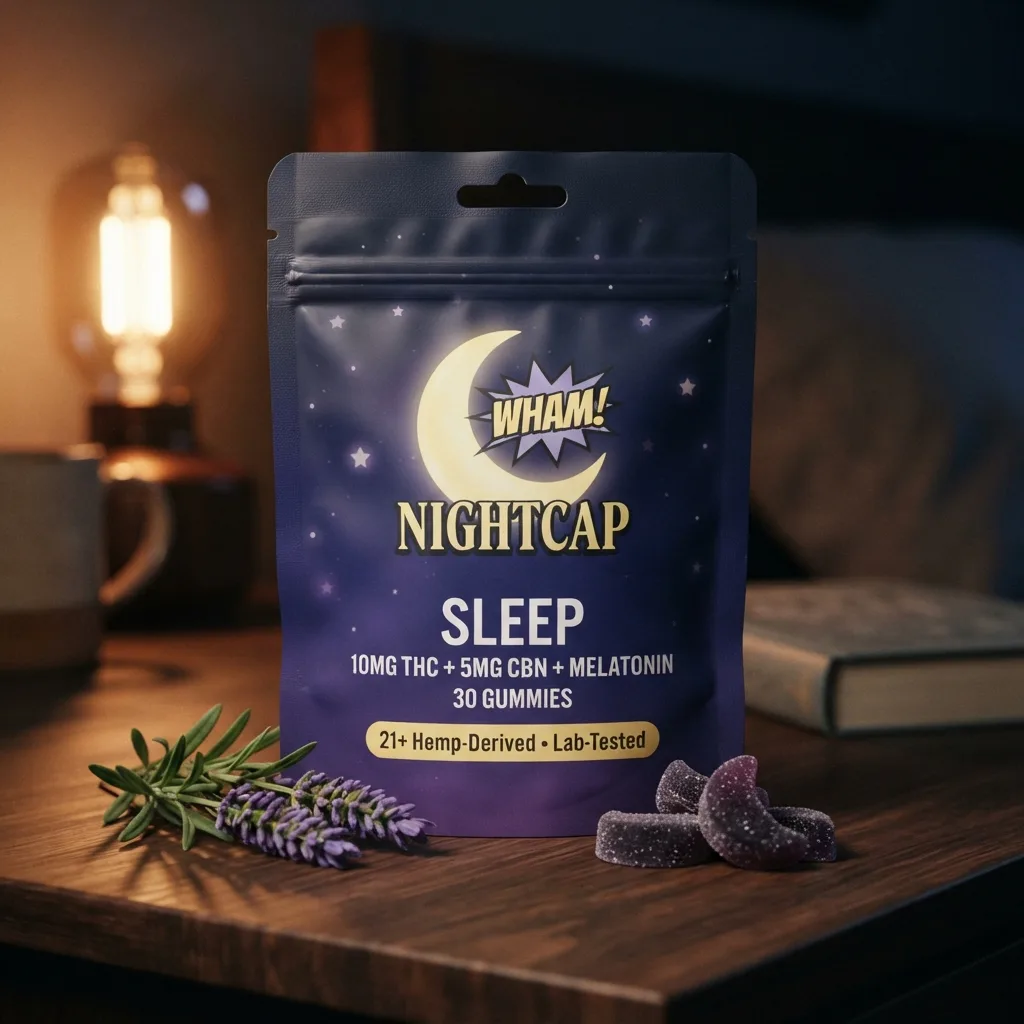 NexaDistro Nightcap — Sleep Gummies (10mg D9 + 5mg CBN)