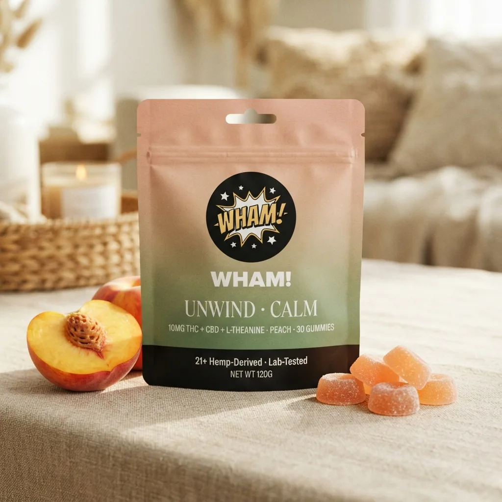 NexaDistro Unwind — Calm Gummies (10mg D9 + CBD + L-Theanine)