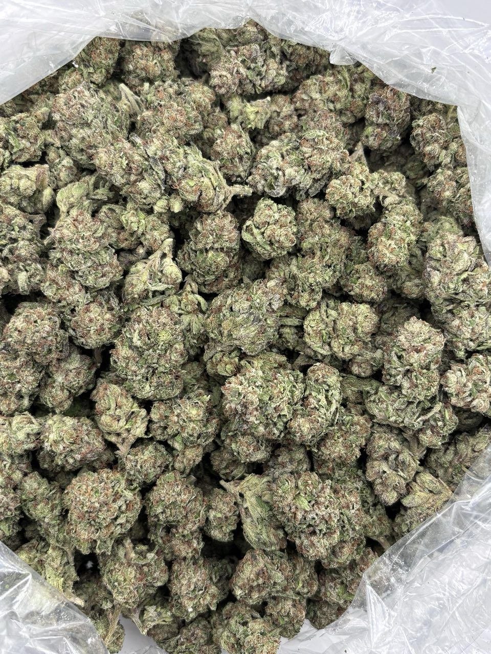 LEMON CHERRY RUNTZ MIX LIGHTS THCa flower — bud structure shown in close detail