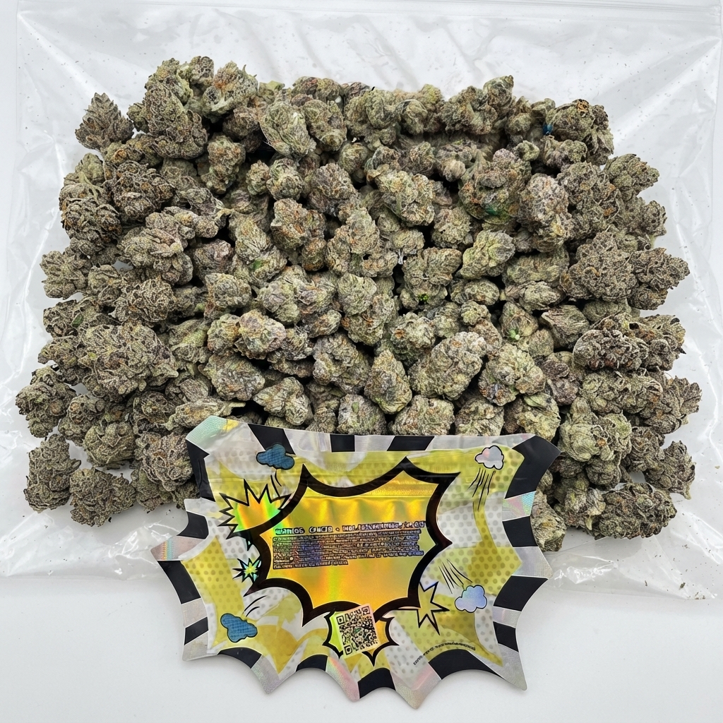 WHITE CHERRY SLURPEE EXOTIC THCa flower — bud structure shown in close detail