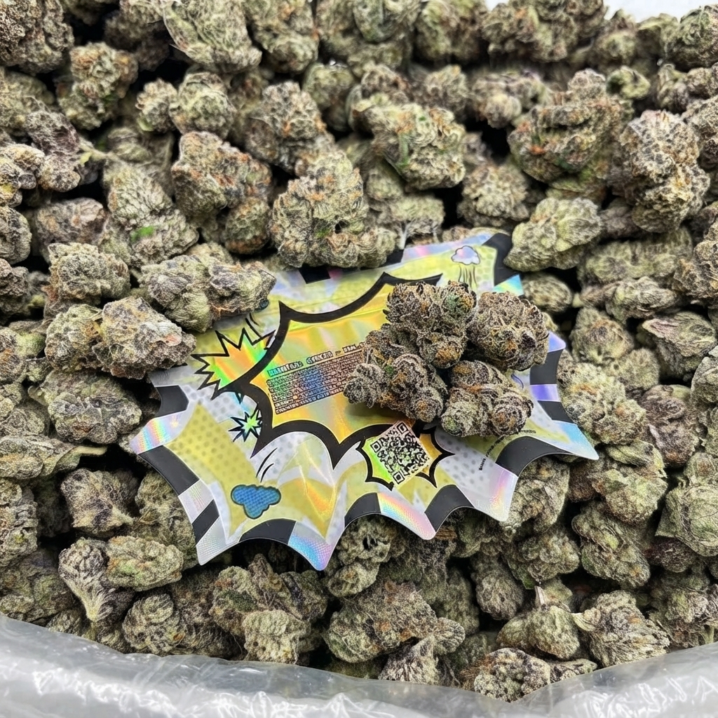 WHITE CHERRY SLURPEE EXOTIC THCa flower — a second angle on the same cured batch